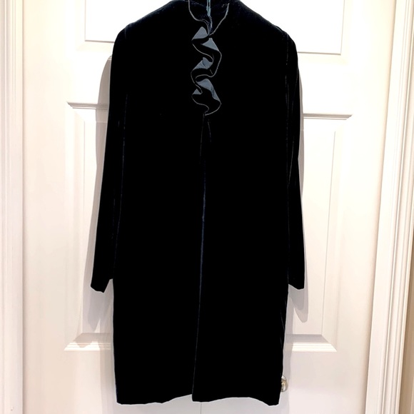 MaxMara Velvet silk blend women’s dress dark green size 6 new without tag - Picture 10 of 11